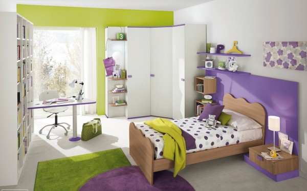 4-Purple-green-girls-bedroom-600x373