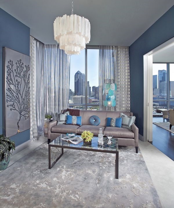 monochromatic-blue-rooms