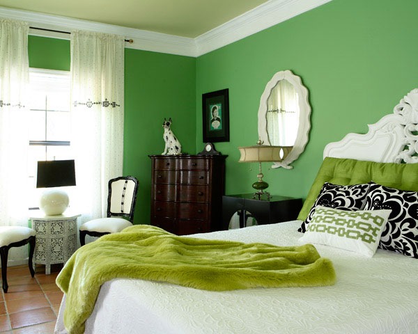 monochromatic-green-rooms