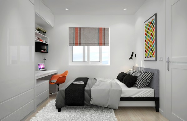 orange-scandinavian-apartment