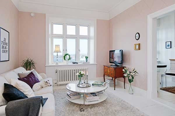 薄いピンクが甘すぎない 女の子が憧れる海の見える部屋 Gothenburg Apartment Style4 Decor